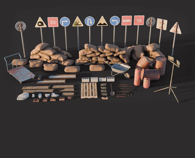 Construction Debris and Items